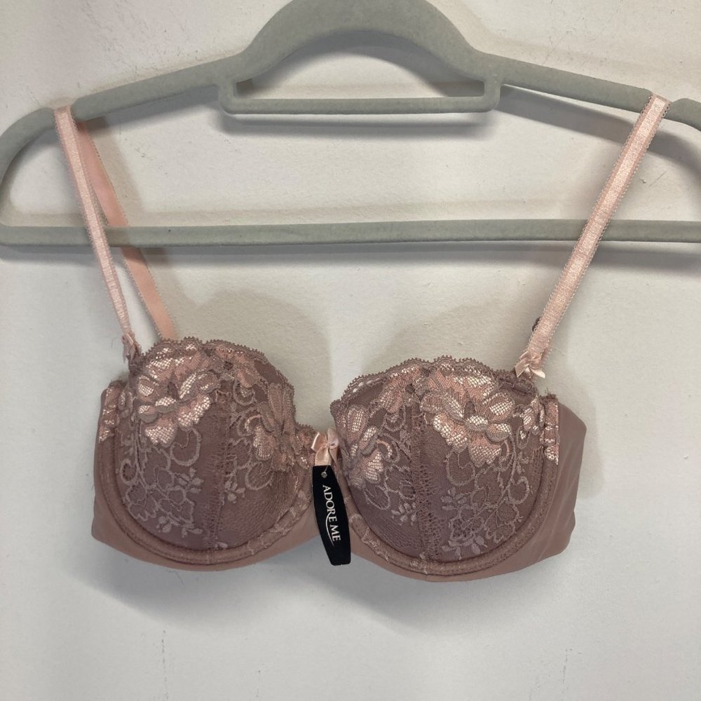 NWT Adore me Deauville mauve bra lace 34C